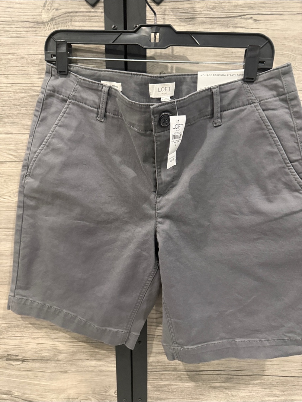 LOFT Gray Casual Bermuda Shorts